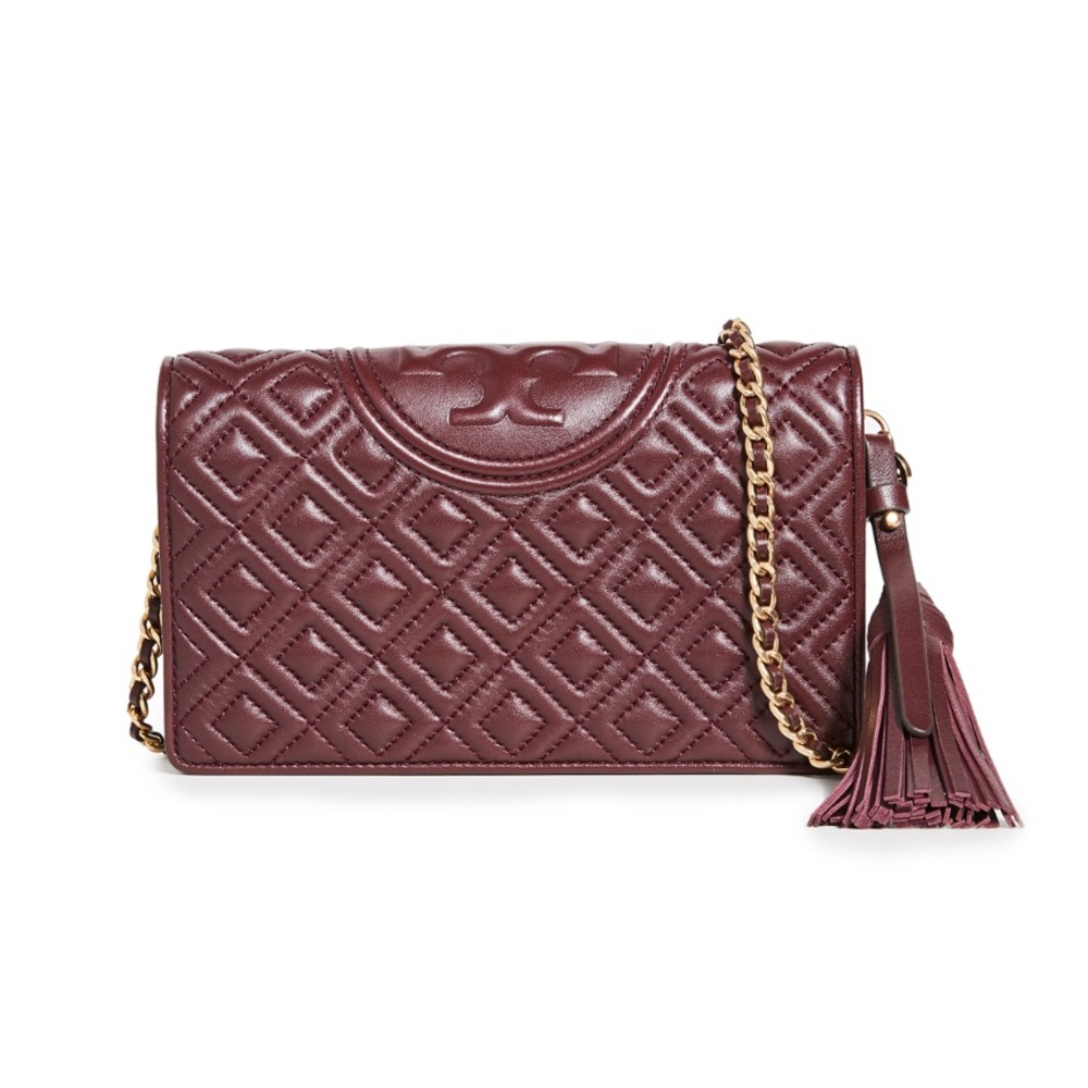 Tory Burch Fleming Soft Glazed Wallet Crossbody